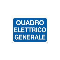 Cartello informazione quadro elettrico generale