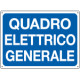 Etichetta adesiva blu quadro elettrico generale