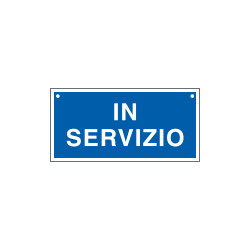 Cartello informazione IN SERVIZIO