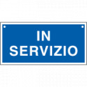 Cartello informazione IN SERVIZIO