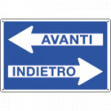 Etichetta adesiva frecce avanti INDIETRO