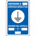 Cartello DISPERSORE N. assicuratevi etc.