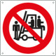 Cartello vietato trasportare e sollevare persone