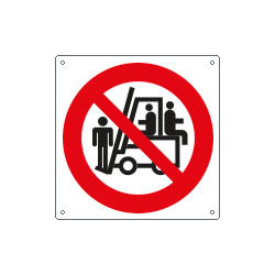 Cartello vietato trasportare e sollevare persone