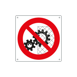 Cartello divieto rimuovere i dispositivi