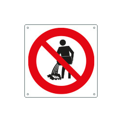 Cartello divieto inquinare versando liquidi