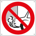 Cartello divieto tenere acceso il motore