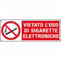 Etichetta vietato l'uso di sigarette elettroniche