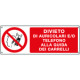 Cartello divieto di auricolari e/o telefono alla guida dei carrelli