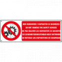 Cartello divieto rimuovere dispositivi sicurezza
