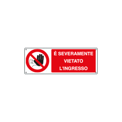 Etichetta adesiva e'severamente vietato ingresso