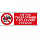 Etichetta adesiva vietato trasportare sollevare pers