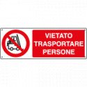 Cartello vietato trasportare persone