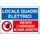 Cartello multisimbolo ingresso LOCALE QUADRI