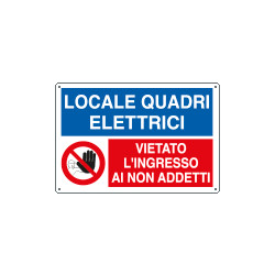 Cartello multisimbolo ingresso LOCALE QUADRI