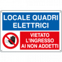 Cartello multisimbolo ingresso LOCALE QUADRI
