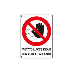 Etichetta vietato accesso ai non addetti lavori
