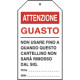 Cartello avvertimento ATTENZIONE GUASTO