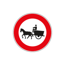 Disco rifr NF53 TRANS VIETATO VEICOLI TRAZIONE ANIMALE