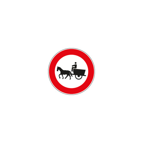 Disco rifr NF53 TRANS VIETATO VEICOLI TRAZIONE ANIMALE