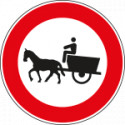 Disco rifr NF53 TRANS VIETATO VEICOLI TRAZIONE ANIMALE