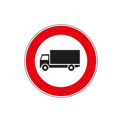 Disco rifrangente NF60a TRANSITO vietato SUP. 3,5 t