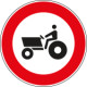 Disco rifr NF 62 TRANSITO vietato MACCHINE AGRICOLE
