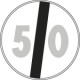 Disco rifrangente NF 71 FINE LIMITE VELOCITA KM 50