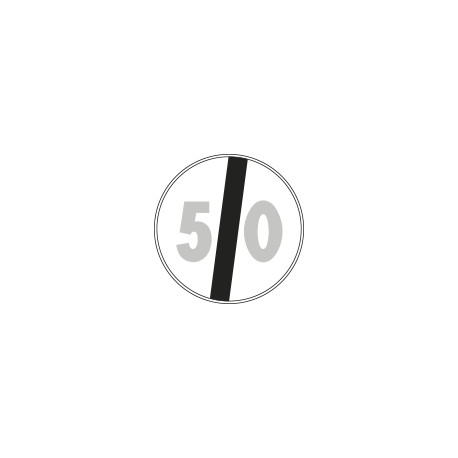 Disco rifrangente NF 71 FINE LIMITE VELOCITA KM 50