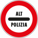 Disco rifrangente NF 98 ALT POLIZIA