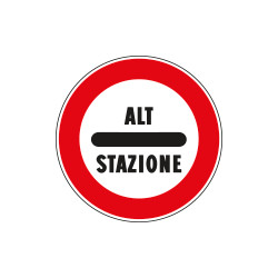 Disco rifrangente NF 99 ALT STAZIONE