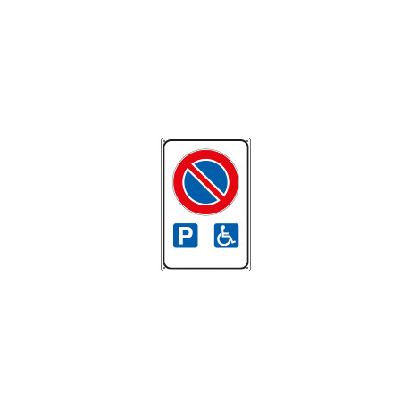 Cartello NF 79a PARCHEGGIO RISERVATO DISABILI