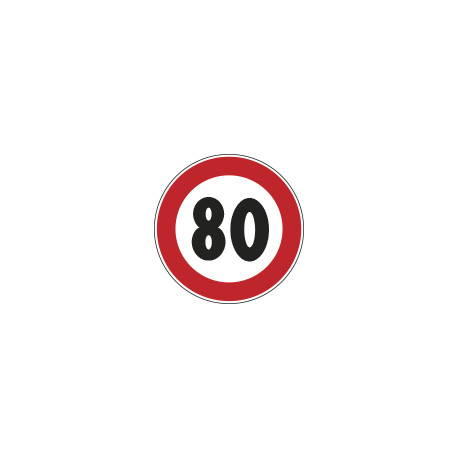 Cartello NF 50 LIMITE VELOCITA'KM 80