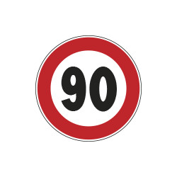 Cartello NF 50 LIMITE VELOCITA'KM 90