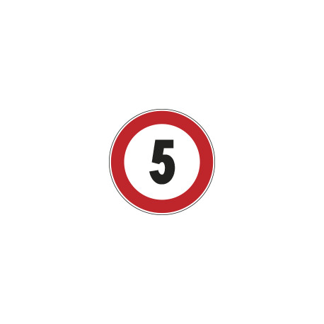 Cartello HI NF 50 LIMITE VELOCITA' KM 5