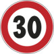 Cartello HI NF 50 LIMITE VELOCITA' KM 30