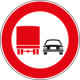 Cartello HI NF52 divieto SORPASSO SUPERIORI 3,5