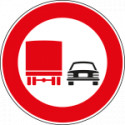 Cartello HI NF52 divieto SORPASSO SUPERIORI 3,5