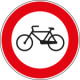Cartello NF 55 TRANSITO vietato BICICLETTE
