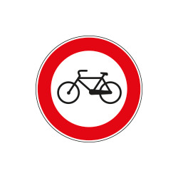 Cartello NF 55 TRANSITO vietato BICICLETTE