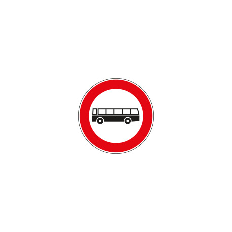 Cartello HI NF 59 TRANSITO vietato AUTOBUS