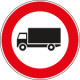 Cartello HI NF60a TRANSITO VIETATO SUPERIORI 3. 5t