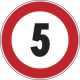 Cartello NF 50 LIMITE VELOCITA' KM 5