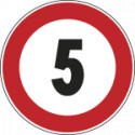 Cartello NF 50 LIMITE VELOCITA' KM 5