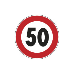 Cartello NF 50 LIMITE VELOCITA' KM 50