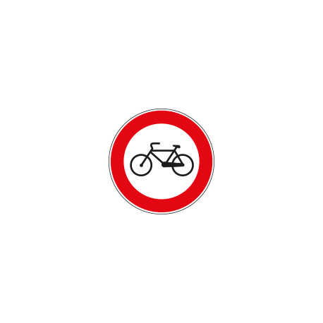 Cartello NF 55 TRANSITO vietato BICICLETTE