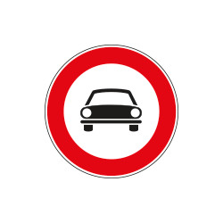 Cartello NF 58 TRANSITO vietato AUTOVEICOLI