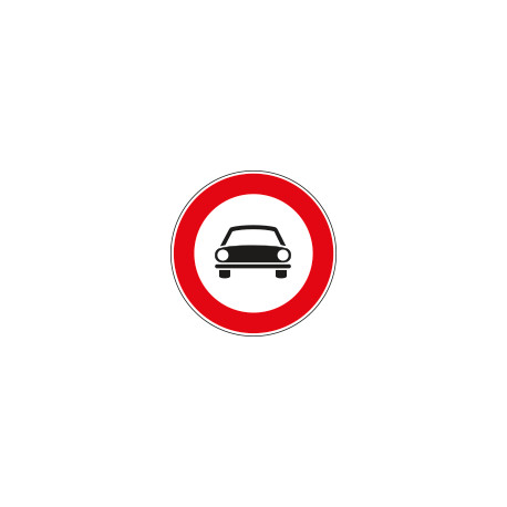Cartello NF 58 TRANSITO vietato AUTOVEICOLI