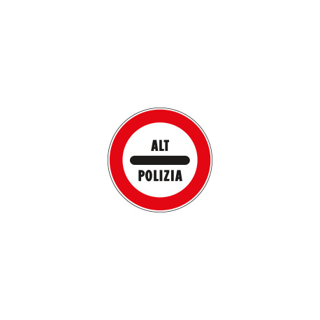 Cartello NF 98 ALT POLIZIA