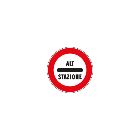Cartello NF 99 ALT STAZIONE